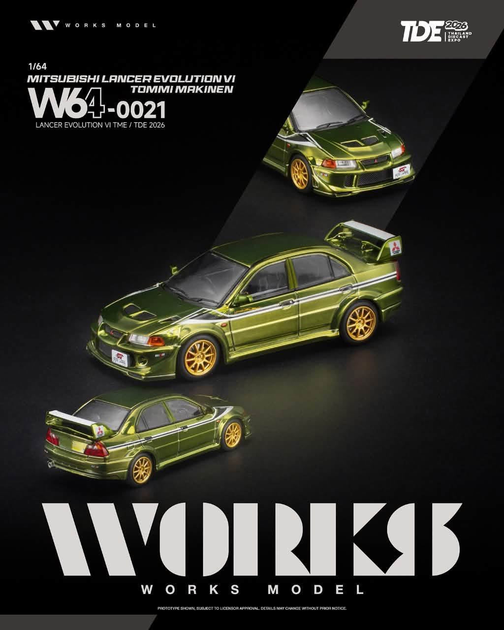 Works Model TDE Event Exclusive Mitsubishi Lancer Evolution VI Tommi Makinen