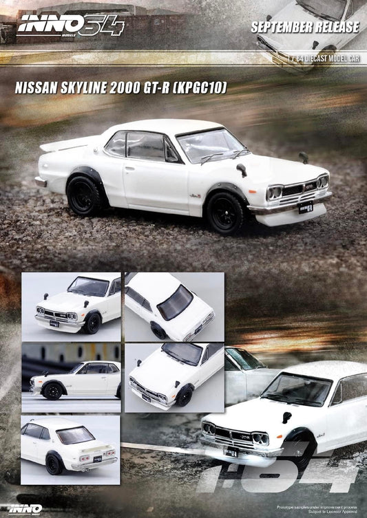 Inno64 Nissan Skyline 2000 GTR KPGC10 White