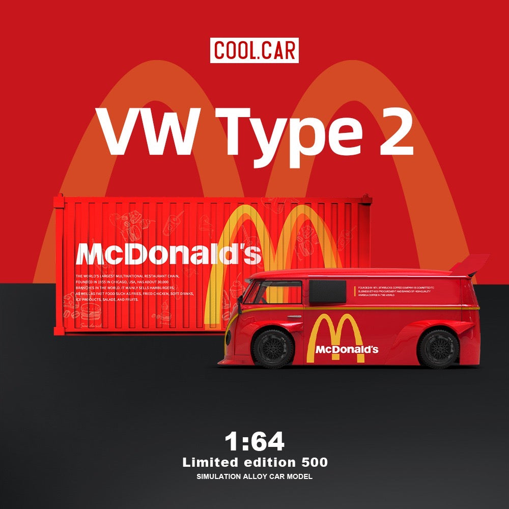 Cool Car McDonalds VW T1 & Container Set