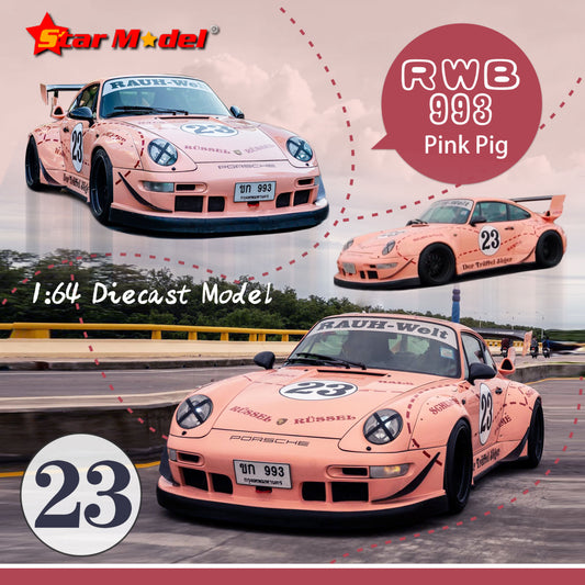 Star Model Porsche 993 RWB Pink Pig