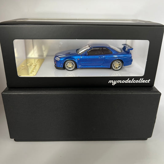 My Model Collect Nissan Skyline R34 GTR Bayside Blue