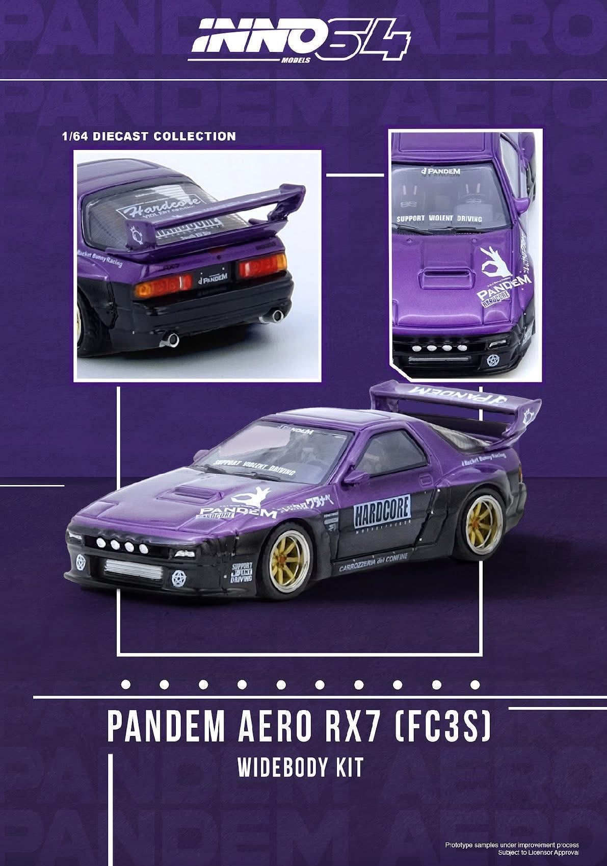 Inno64 Mazda RX7 FC3S Pandem Rocket Bunny
