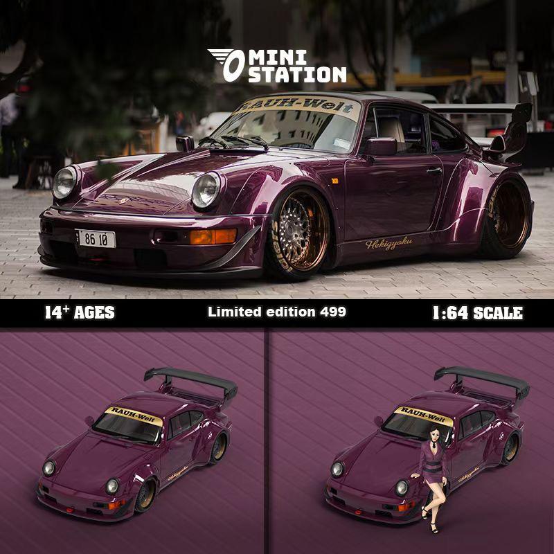 Mini Station Porsche 964 RWB With Figure