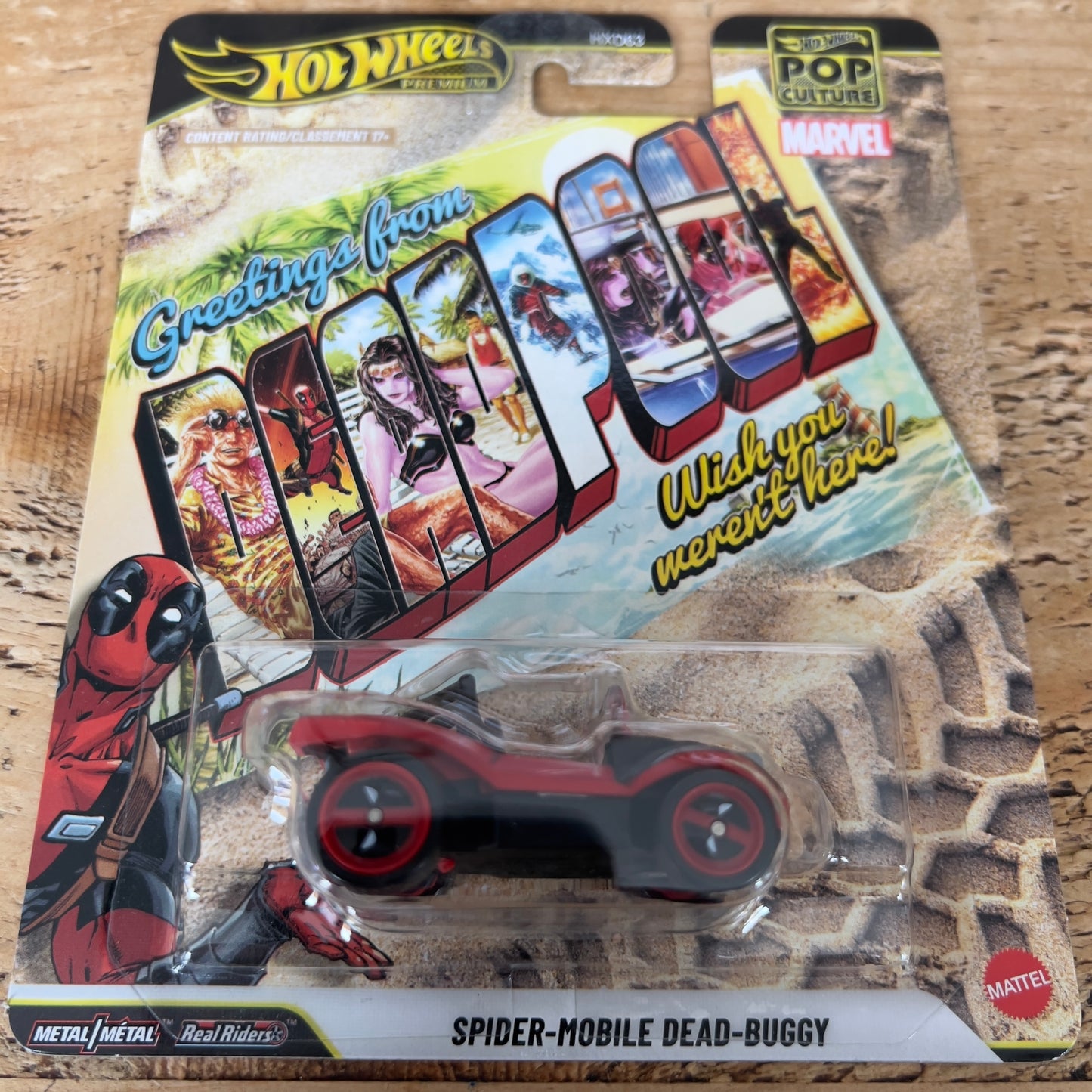 Hot Wheels Premium Pop Culture Deadpool Spider Mobile Dead Buggy