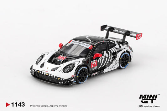 Mini GT Porsche 911 GT3 R 2025 IMSA Petit Le Mans AO Racing Rexy Skelton #1143
