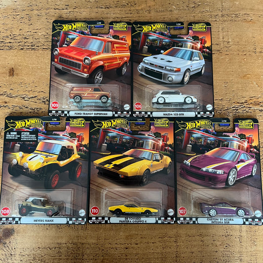 Hot Wheels Premium Boulevard Full Set Of 5 106-110