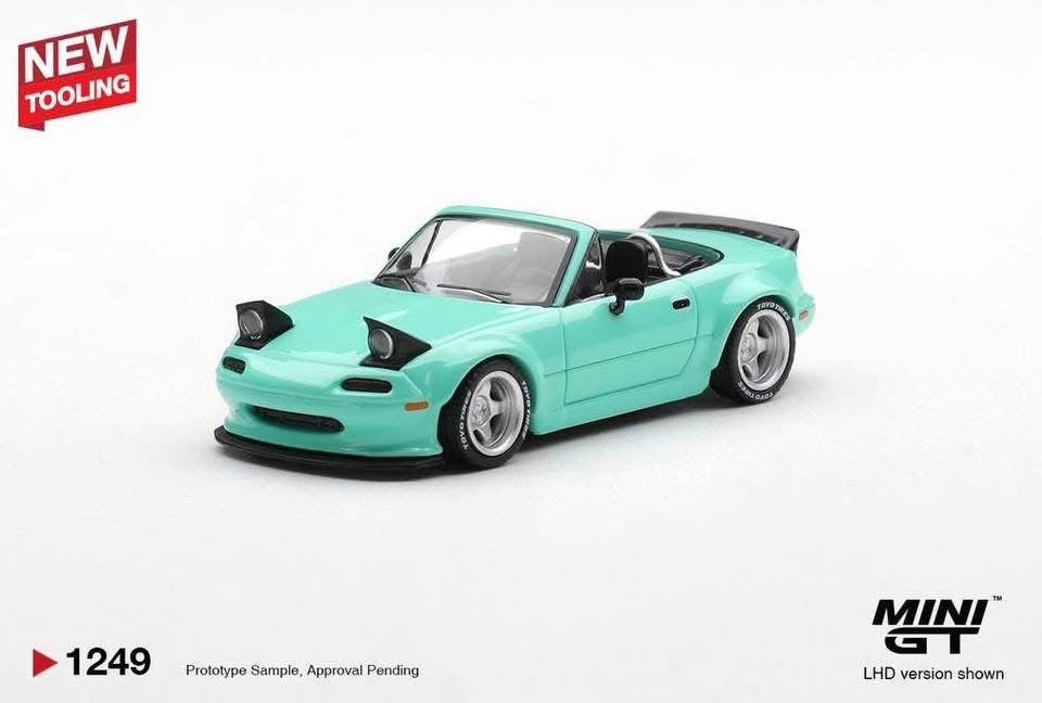Mini GT Mazda MX5 NA Pandem Mint Green #1249