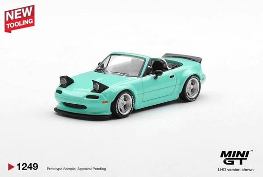 Mini GT Mazda MX5 NA Pandem Mint Green #1249