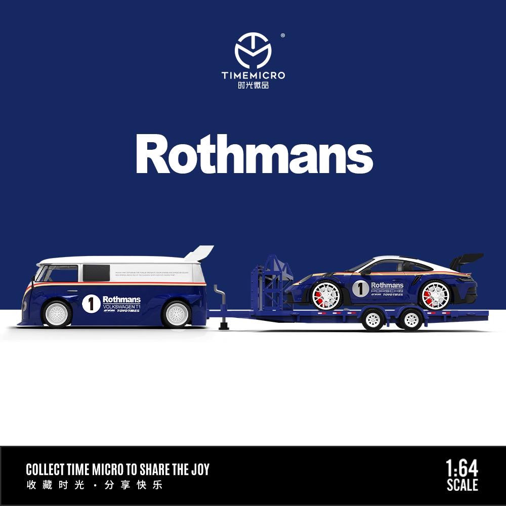 Timemicro Rothmans VW T1, Porsche 992 GT3 RS & Trailer Set