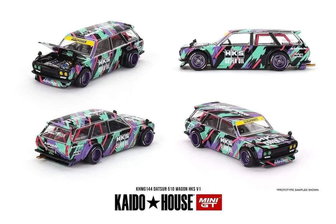 Mini GT x Kaido House Datsun 510 Wagon HKS V1 #144