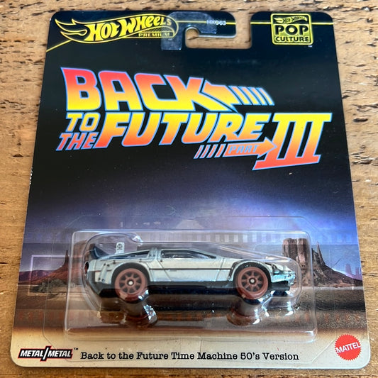 Hot Wheels Premium Pop Culture Back To The Future Time Machine 50s Version