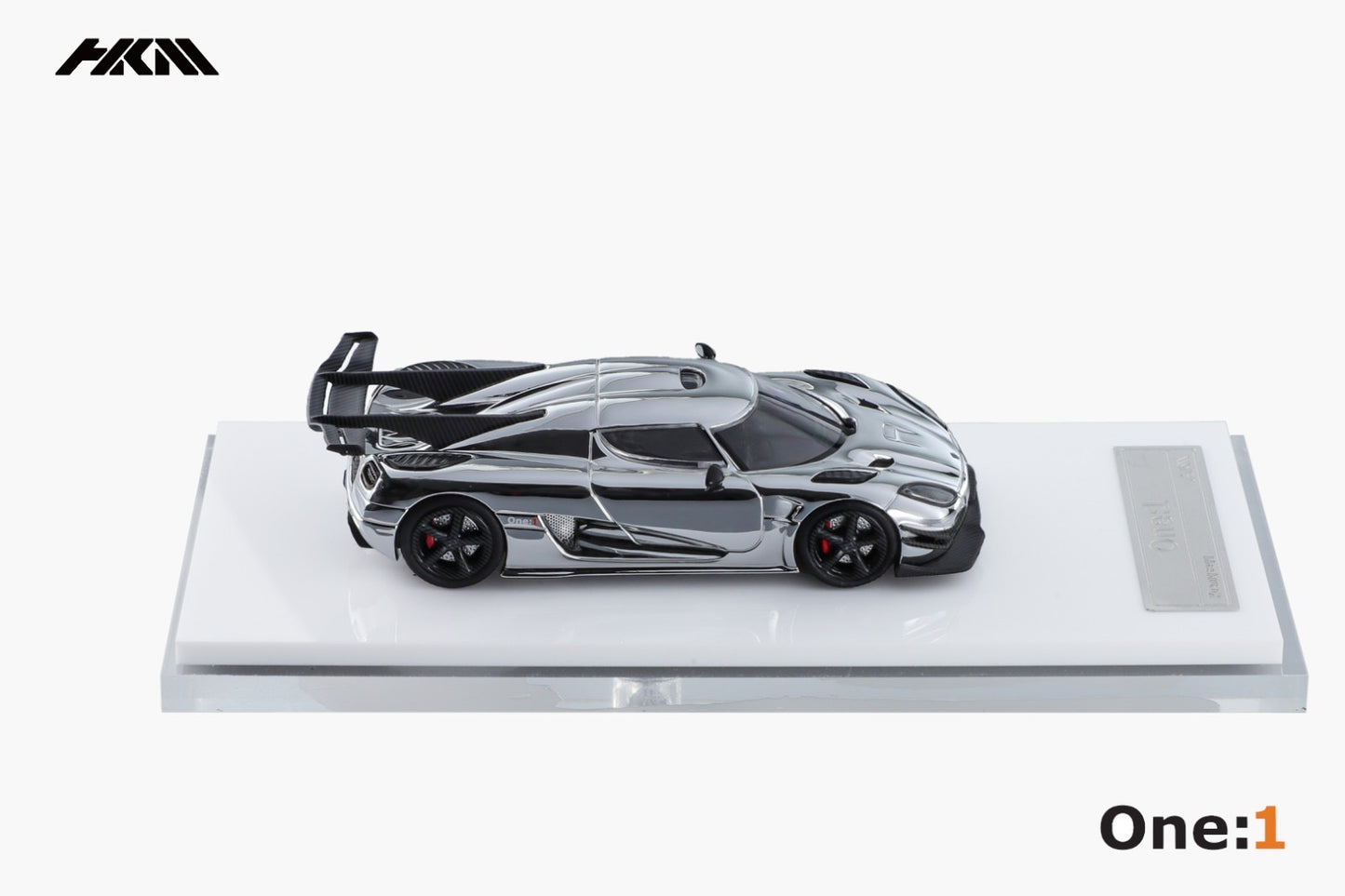 HKM Model Koenigsegg Agera One:1 Electroplated Silver Chrome