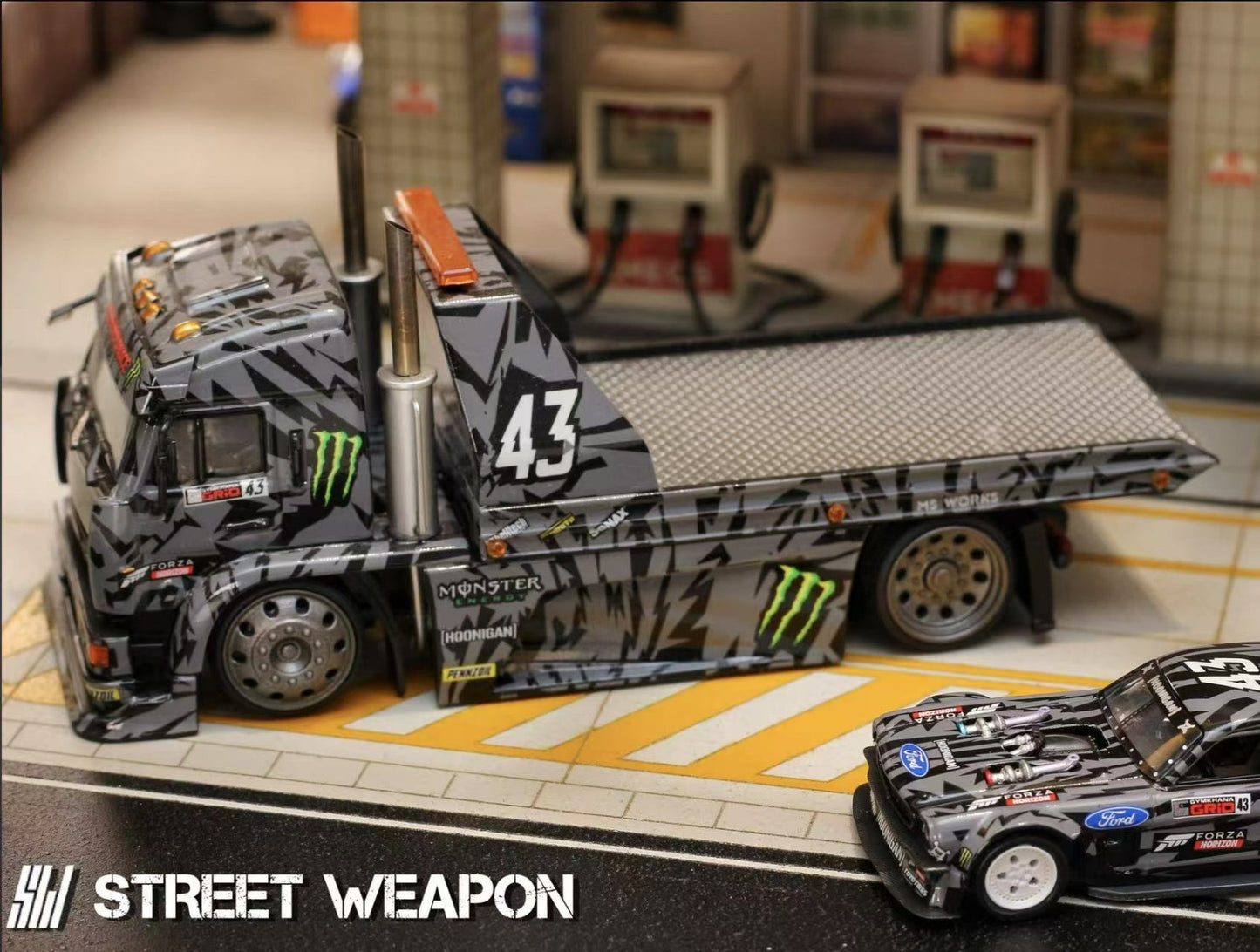 Street Warrior Ken Block Kamaz Flatbed Truck