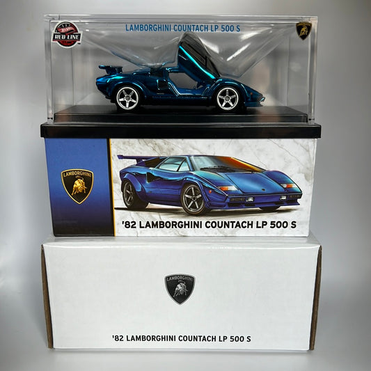 Hot Wheels RLC 82’ Lamborghini Countach LP500 S Acrylic Blue