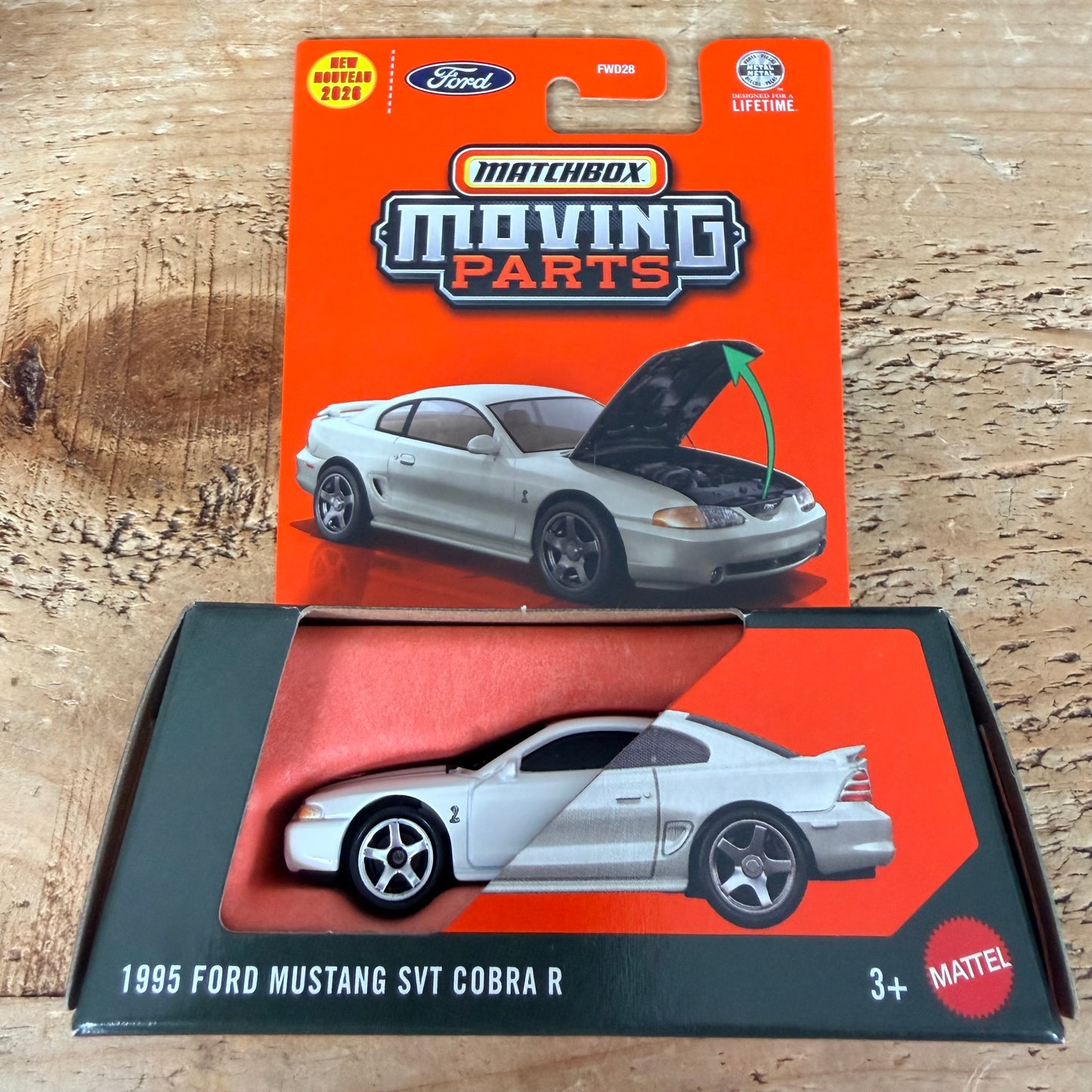 Matchbox Moving Parts 1995 Ford Mustang SVT Cobra R
