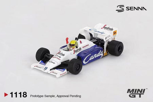 Mini GT Toleman TG184 1984 Monaco Grand Prix Aryton Senna #1118