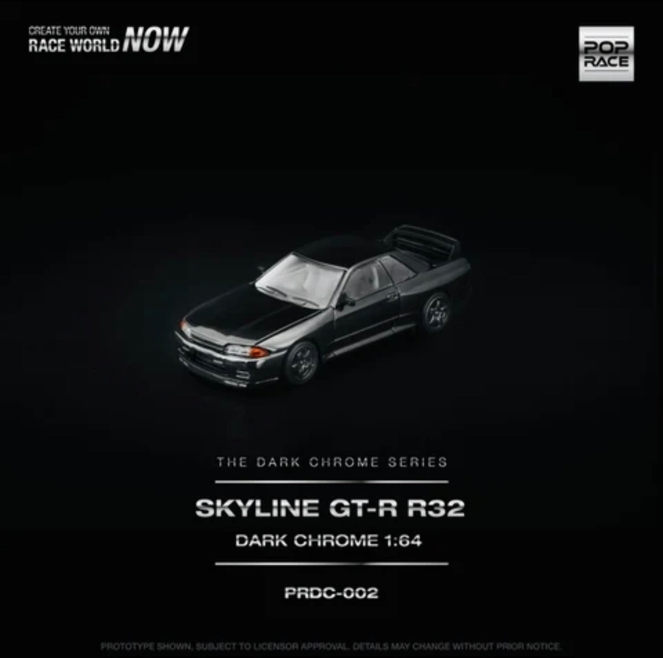 Pop Race Dark Chrome Series Nissan Skyline R32 GTR 002