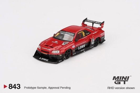 Mini GT Nissan LB-ER34 Super Silhouette Skyline #843