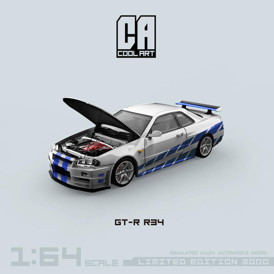 Cool Art Nissan Skyline R34 GTR Fast & Furious