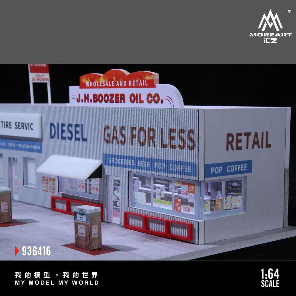 MoreArt Diorama American Gas Station