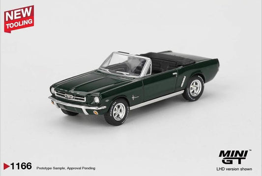 Mini GT 1964 Ford Mustang Convertible Highland Green #1166