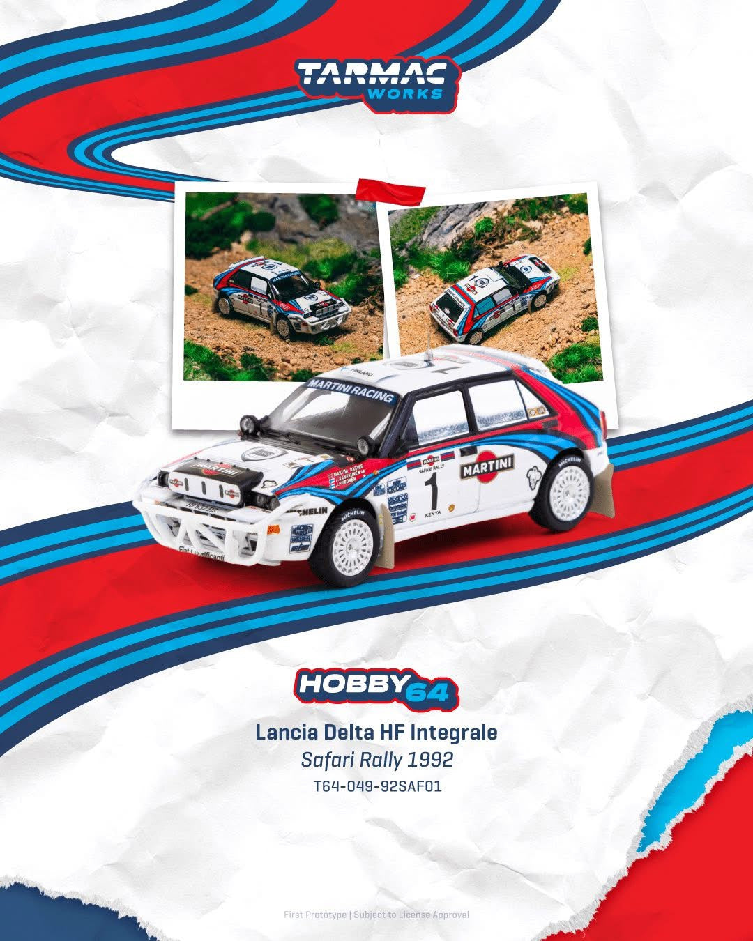 Tarmac Works Lancia Delta HF Integrale Safari Rally 1992