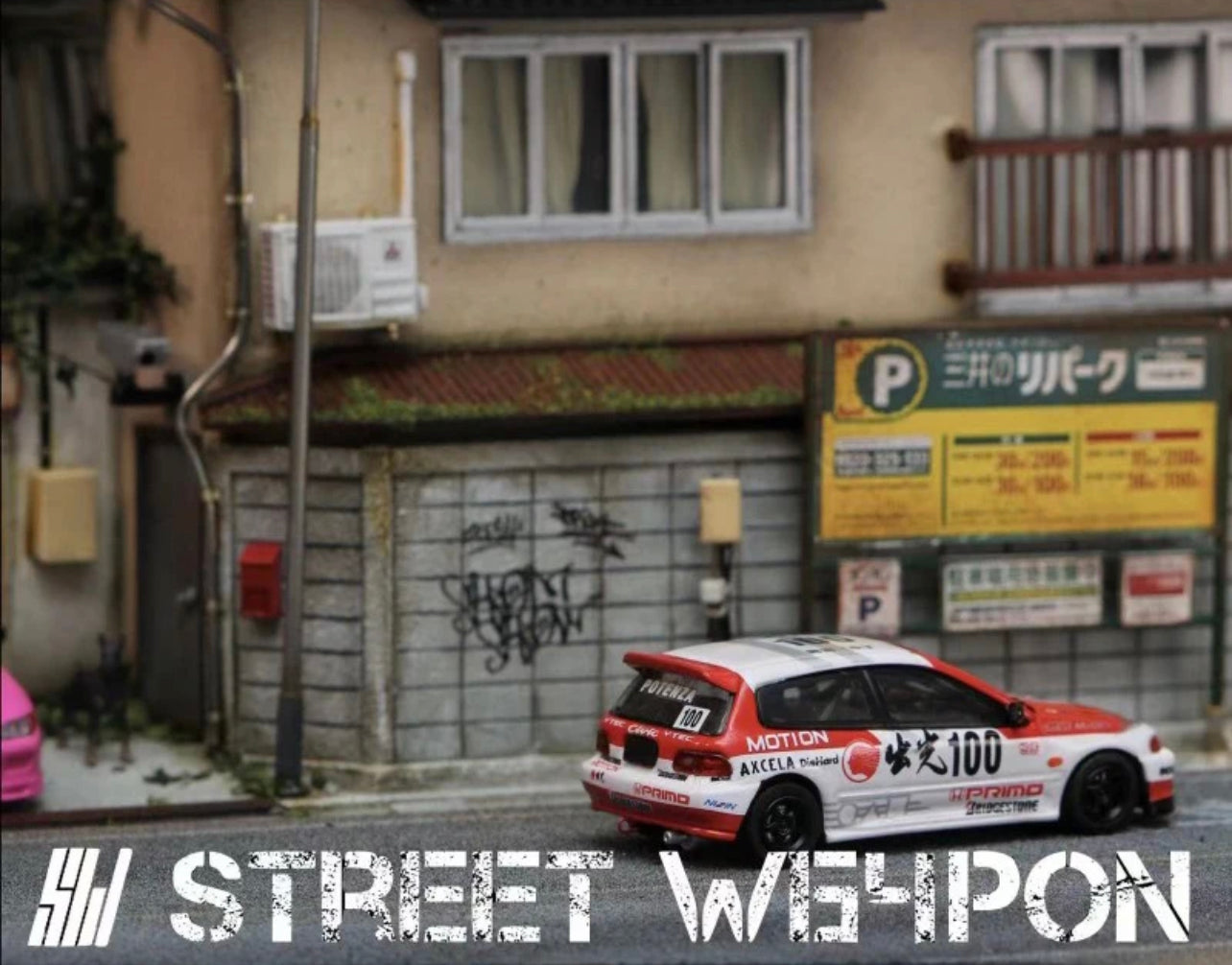 Street Weapon Honda Civic EG White & Red