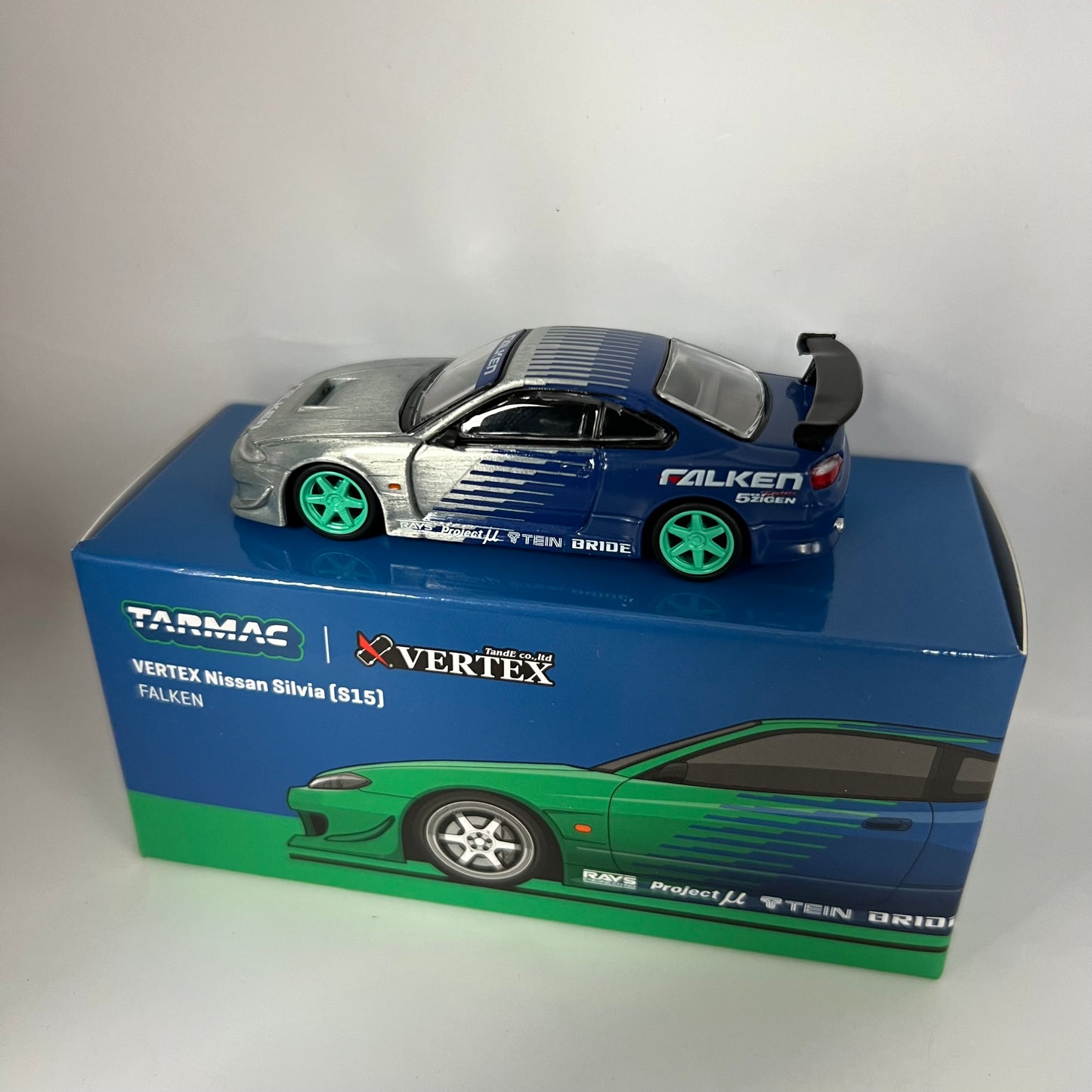 Tarmac Works Chase Vertex Nissan Silvia S15 Falken