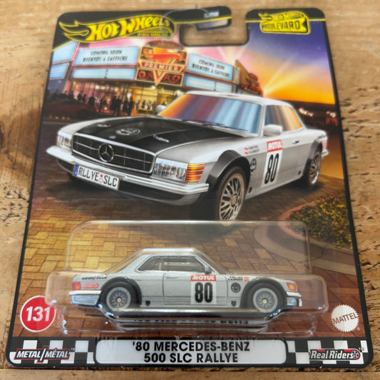 Hot Wheels Premium Boulevard 80 Mercedes Benz 500 SLC Rallye