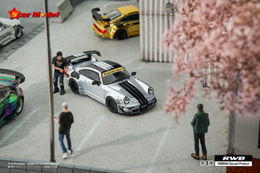 Star Model Porsche 964 RWB Silver