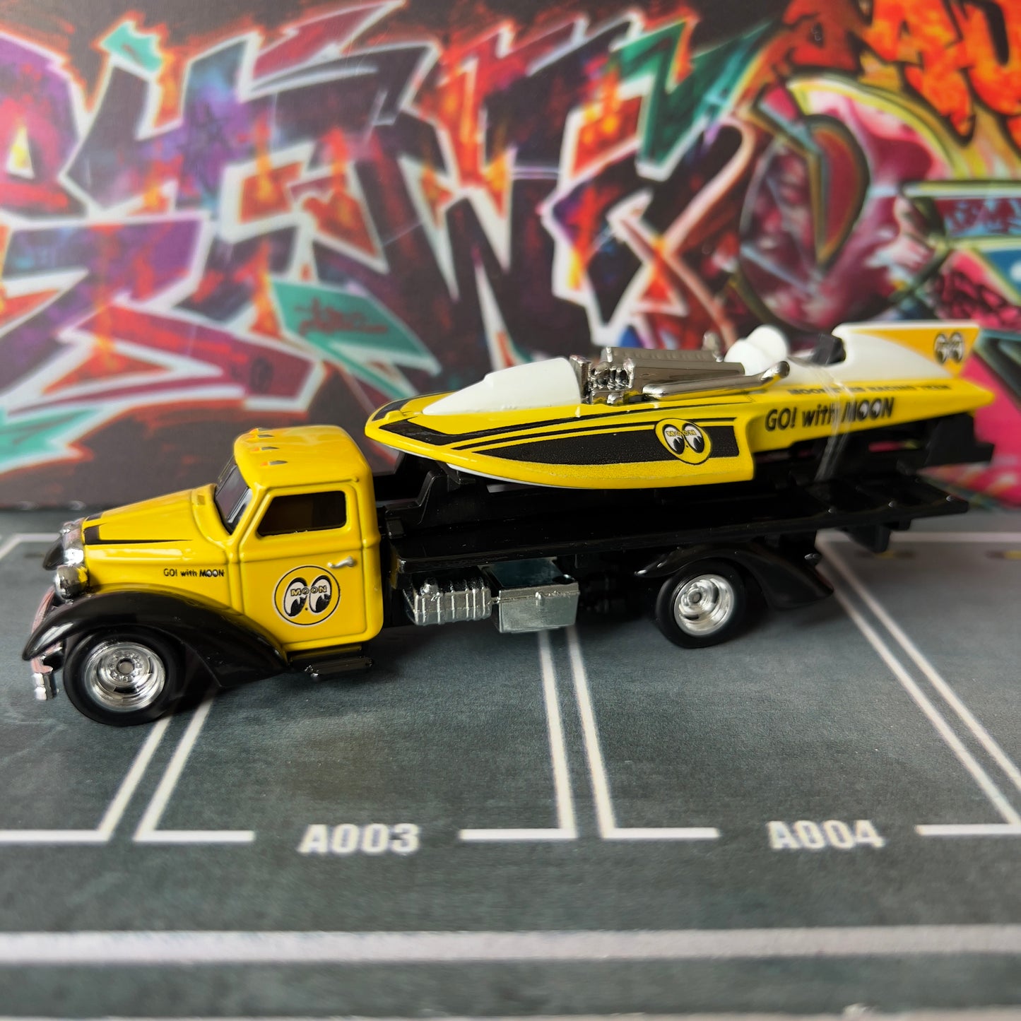 Hot Wheels Premium Loose Speed Waze & Hydroplane Mooneyes