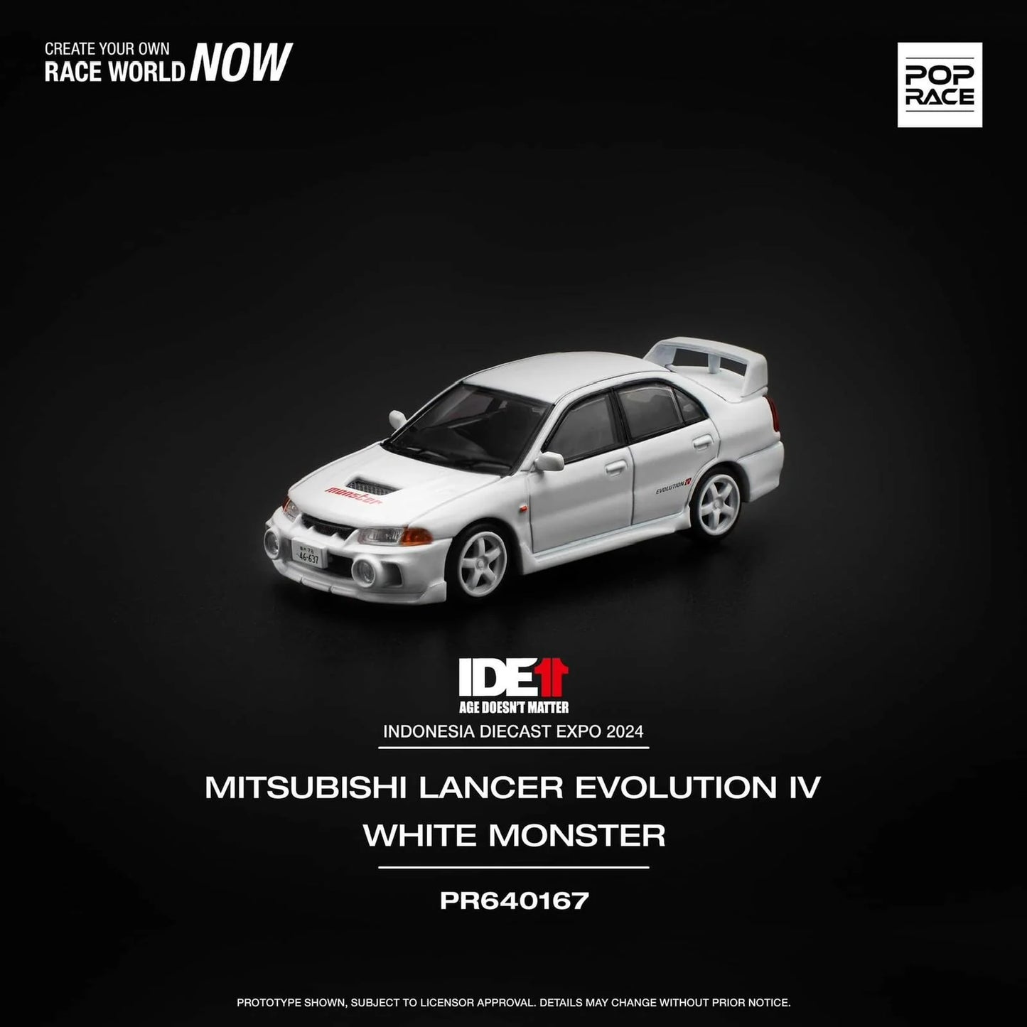 Pop Race IDE Event Edition Mitsubishi Lancer Evolution IV