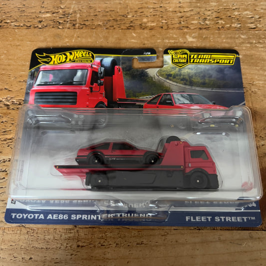 Hot Wheels Team Transport Toyota AE86 Sprinter Trueno & Fleet Street #84