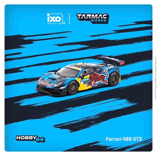 Tarmac Works x Ixo Model Ferrari 488 GT3 Red Bull