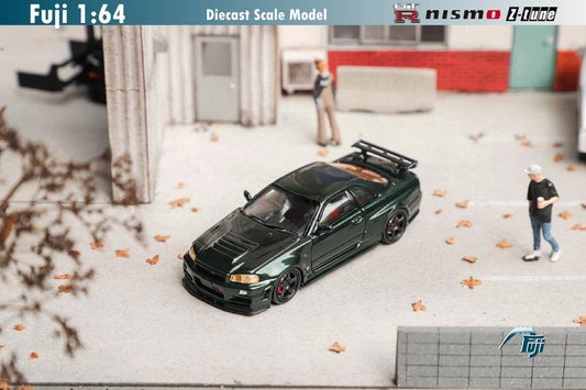 Fuji Model Nissan Skyline R34 GTR Z Tune Dark Green