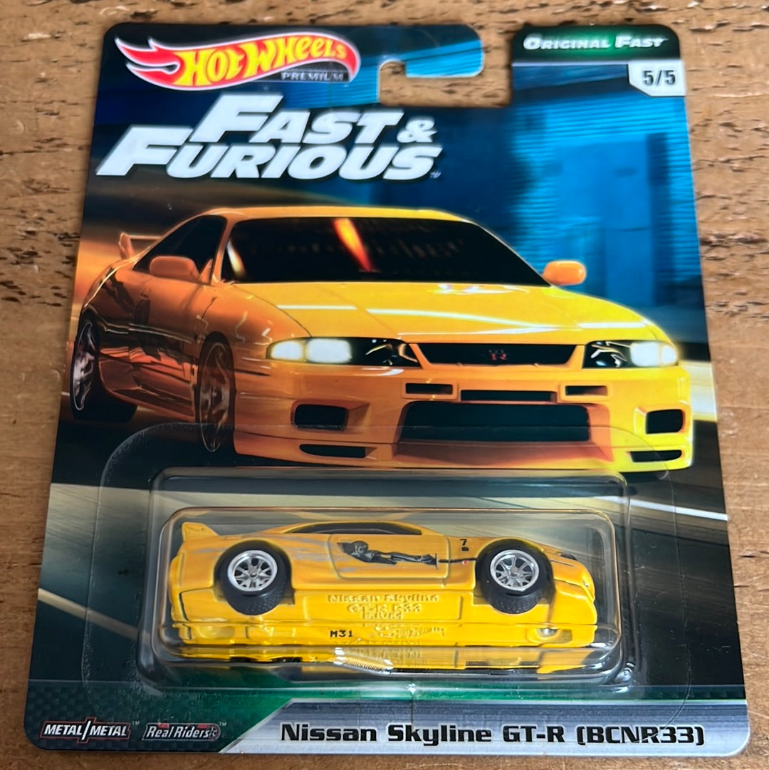 Hot Wheels Premium Fast & Furious Nissan Skyline R33 GTR