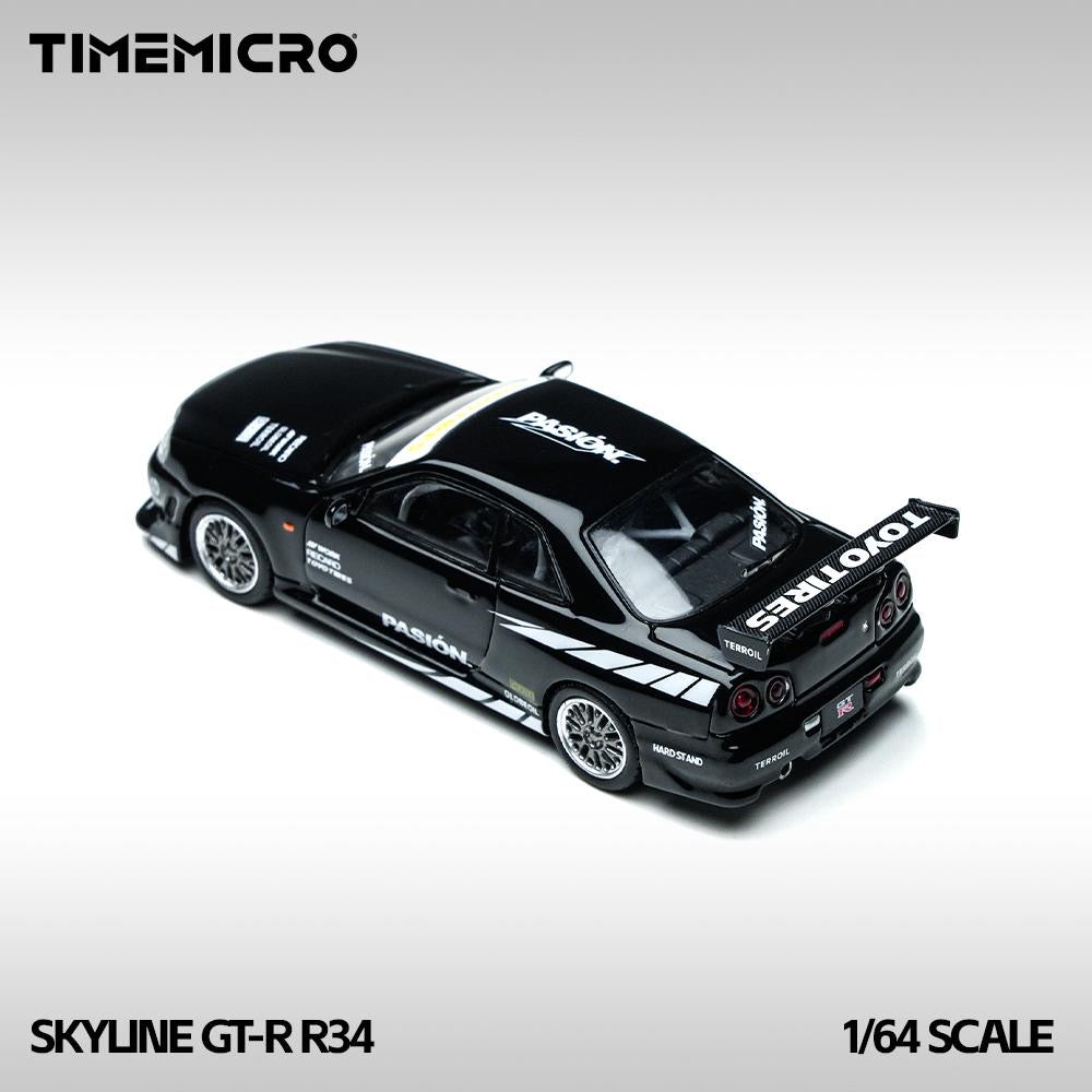 Time Micro Nissan Skyline R34 GTR Black