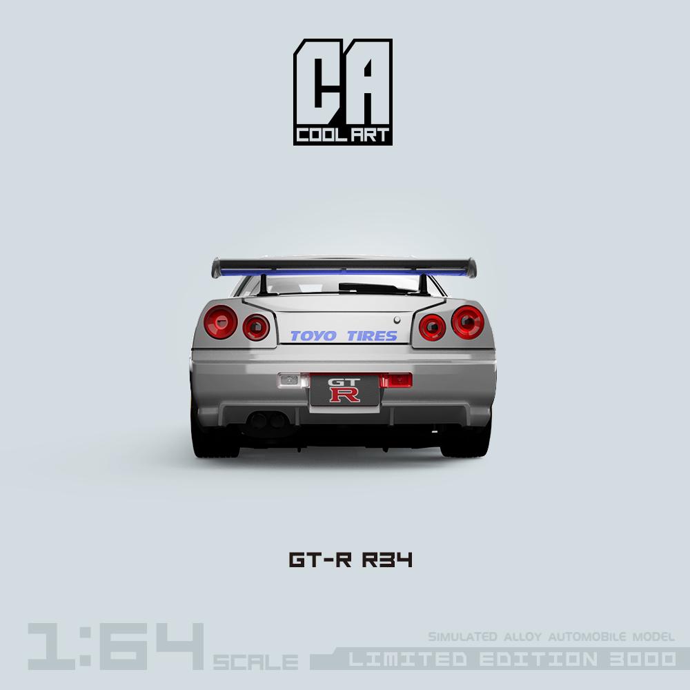 Cool Art Fast & Furious Nissan Skyline R34 GTR & Figure