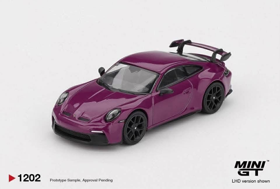 Mini GT Porsche 911 992.1 Rubystone Red Set Of 4 Cars #MGTS0021