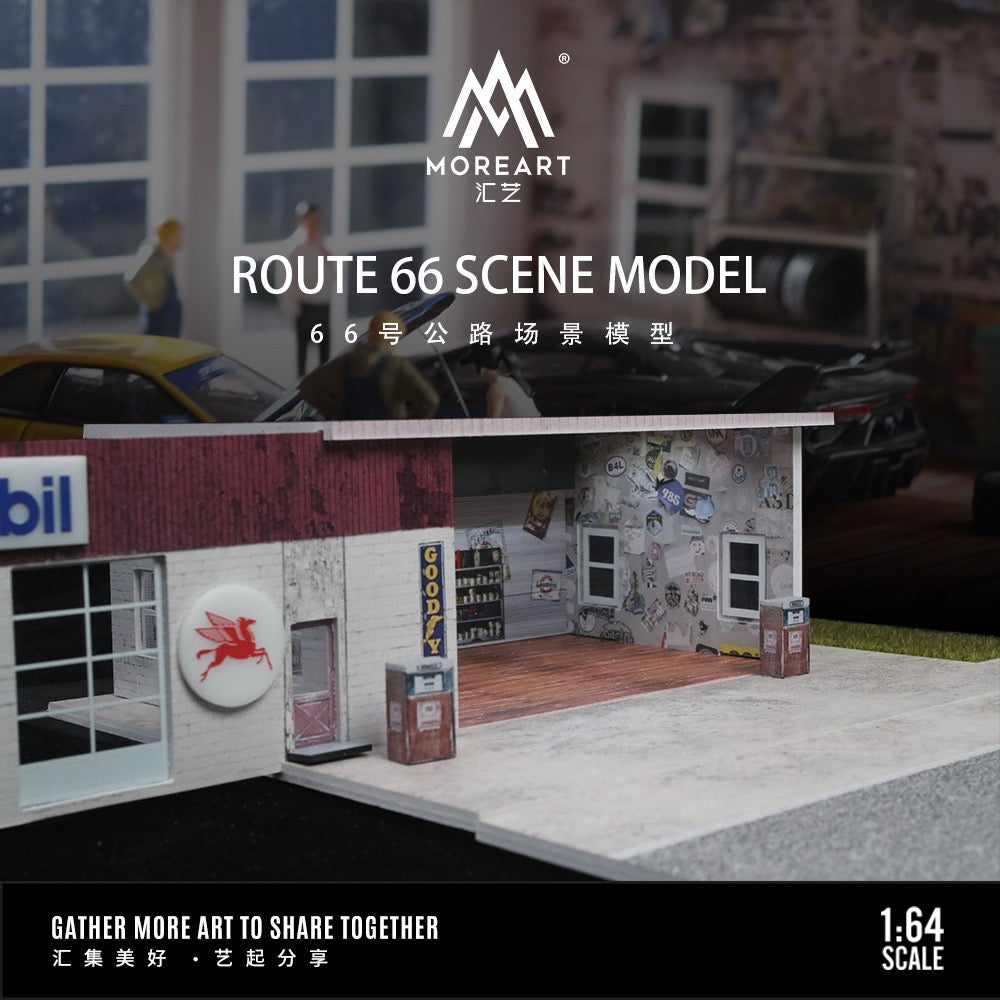 MoreArt Diorama Route 66 Scene