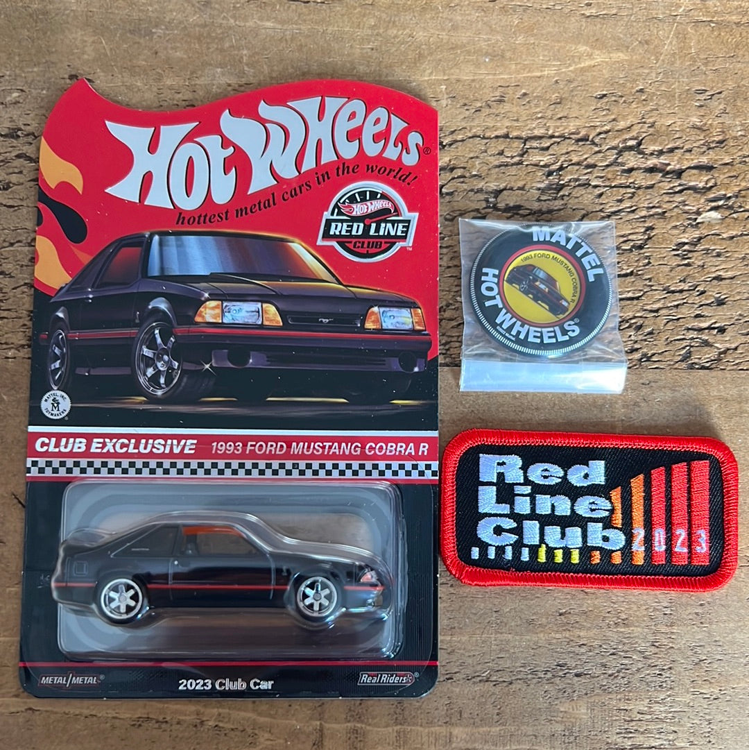 Hot Wheels RLC 1993 Ford Mustang Cobra R With Pin And Patch
