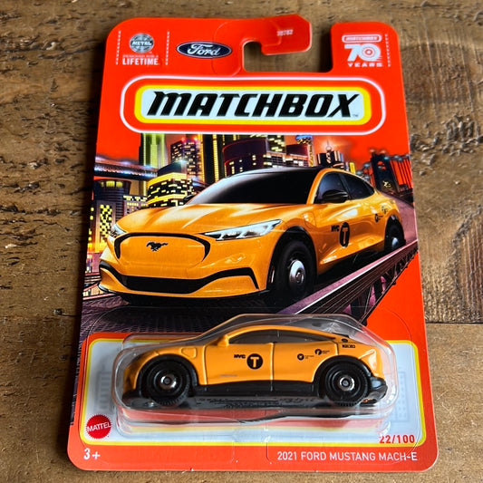 Matchbox 2021 Ford Mustang Mach E Taxi