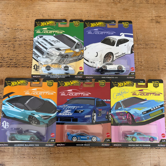 Hot Wheels Premium Silhouettes Set Of 5