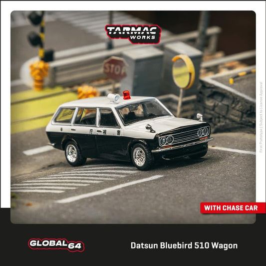 Tarmac Works Datsun Bluebird 510 Wagon Police Car