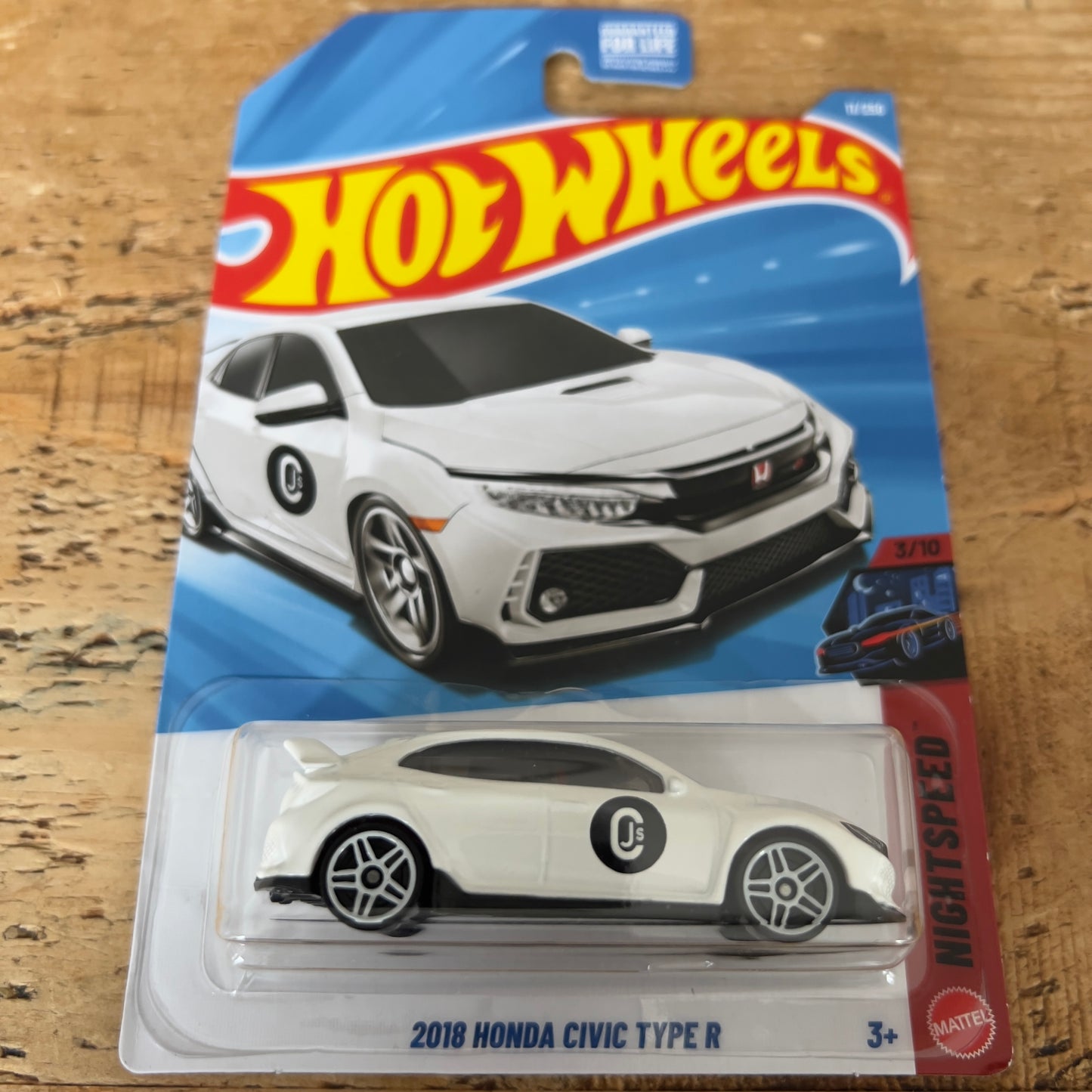 Hot Wheels Mainline US Card 2018 Honda Civic Type arc