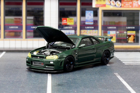 Motor Helix Nissan Skyline R34 GTR Green