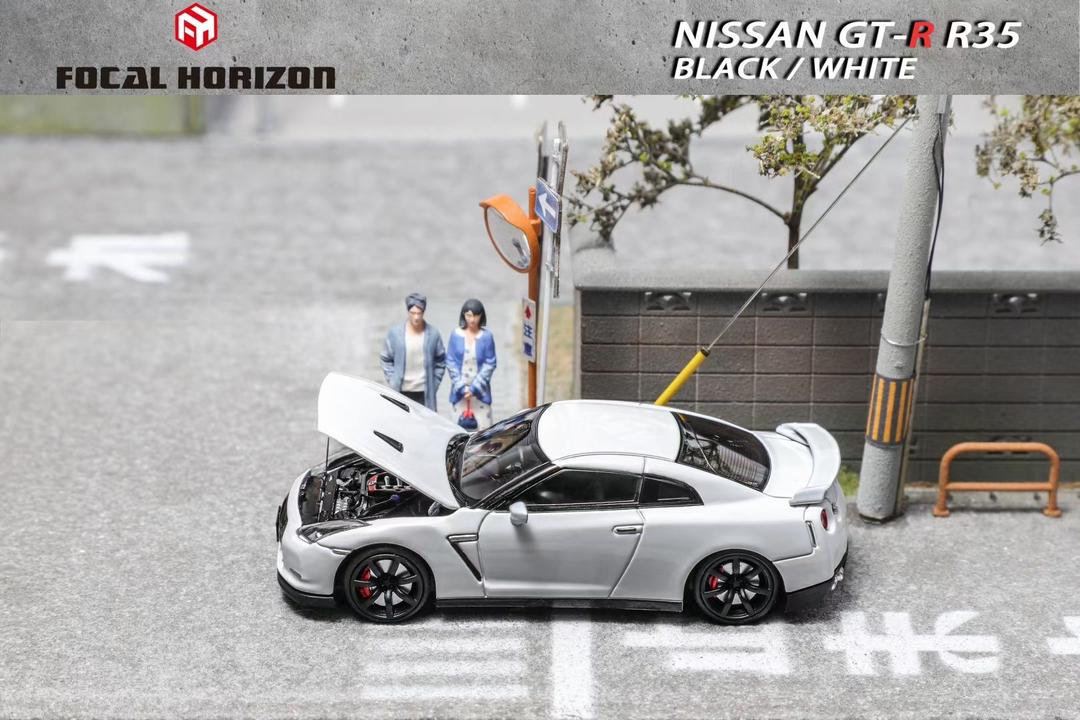 Focal R35 Focal Horizon Nissan GTR R35 White – Bran’s Diecast