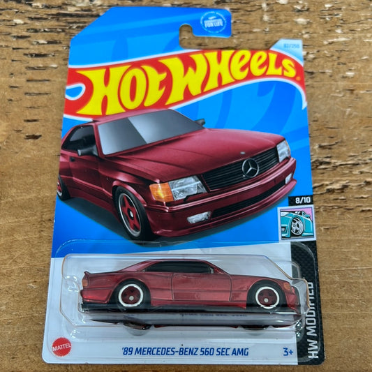 Hot Wheels Super Treasure Hunt US Card 89’ Mercedes Benz 560 SEC AMG