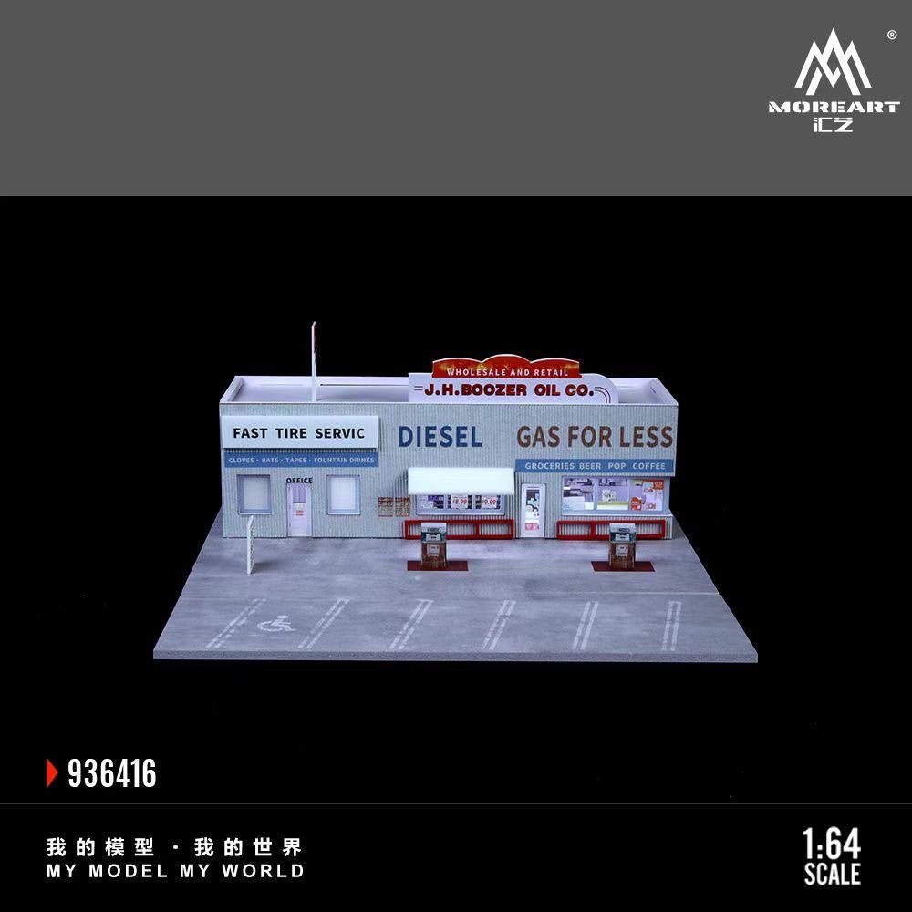 MoreArt Diorama American Gas Station