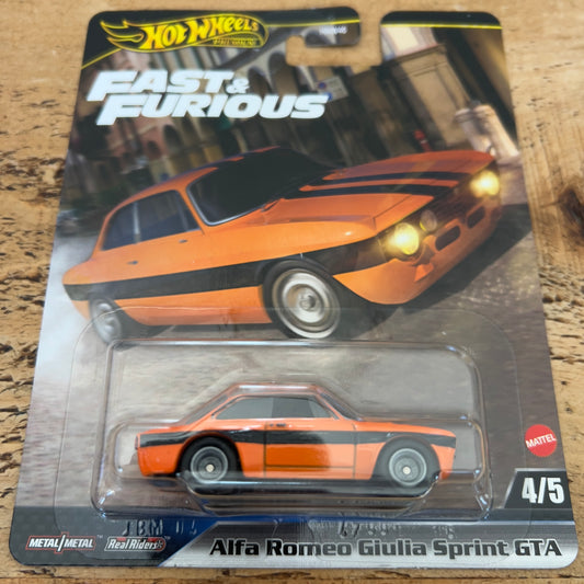 Hot Wheels Premium Fast & Furious Alfa Romeo Giulia Sprint GTA
